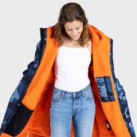 dryrobe Advance Long Sleeve Changing Robe - Blue Camo / Orange Extra Image 2 Preview